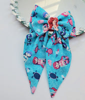 Printed Fabric Bow Mini  Coquette