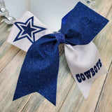 Blue cowboys Cheer Giant Bow Dallas Cowboys