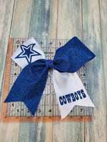 Blue cowboys Cheer Giant Bow Dallas Cowboys