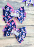 Cute hair Bows for girl, set of two k-pop inspired Bow