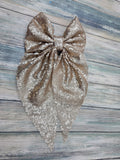Sequin fabric hair Bow for girl, 6 different colors