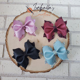 Faux Leather and Glitter Bow for Girl