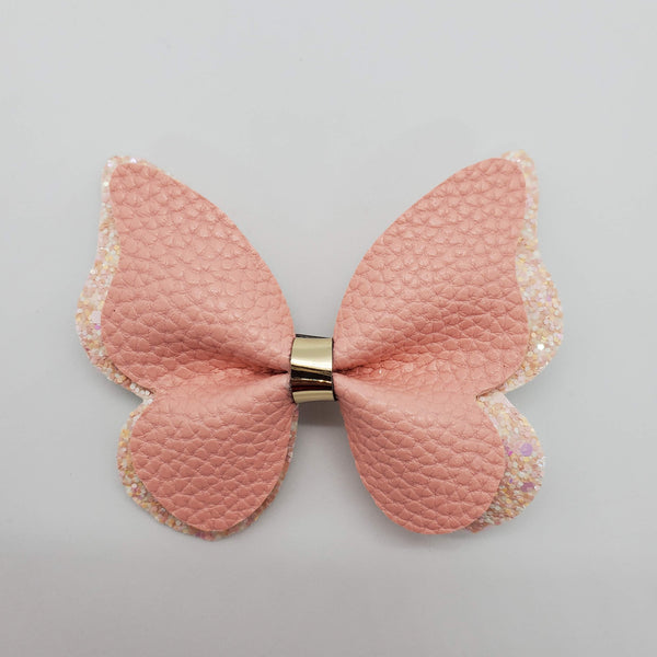 Faux Leather Butterfly Bow,  Cute Butterfly
