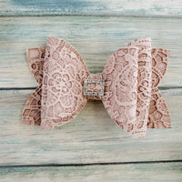 muted Clay Hair Bow