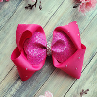 Hot Pink Jumbo Boutique Bow