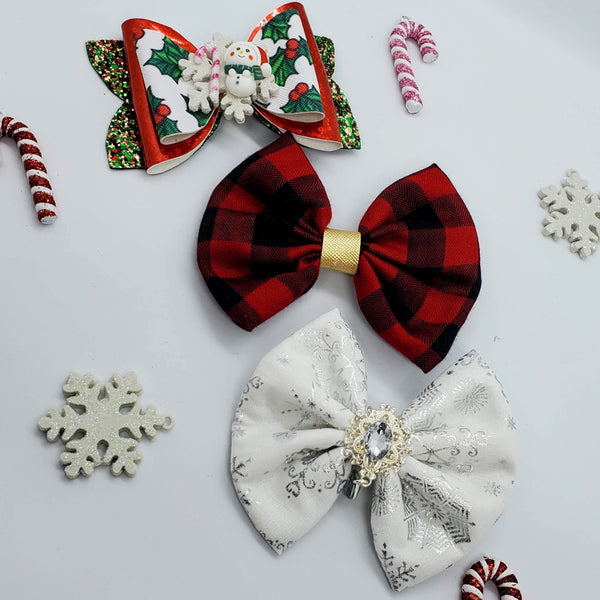 Set of  3 Christmas Bows