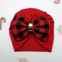 Red Baby Turban Hat