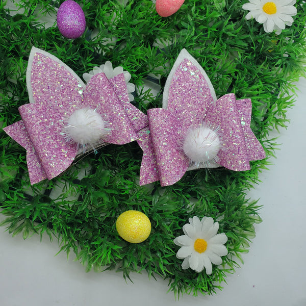 Easter Bunny ears Clips, set of Two