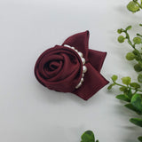 Ribbon Rose flower Clip