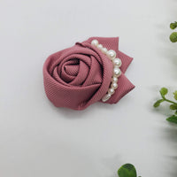 Ribbon Rose flower Clip