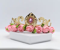 Crown with Roses/ Adjustable Headband
