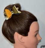 Cute simple faux leather Bow for girl, Fall color Hair Bow