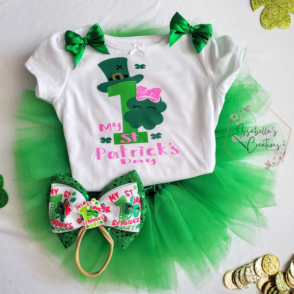 1st St Patrick’s Day Tutu outfit